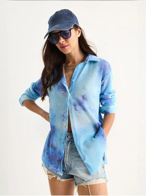 Camisola de malha de verão regular com estampado digital lucci - Kiabi Camisola de malha de verão regular com estampado digital lucci - Kiabi