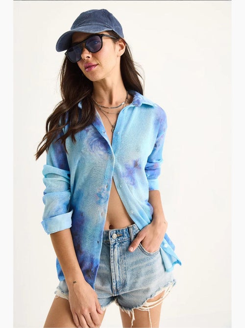 Camisola de malha de verão regular com estampado digital lucci - Kiabi Camisola de malha de verão regular com estampado digital lucci - Kiabi