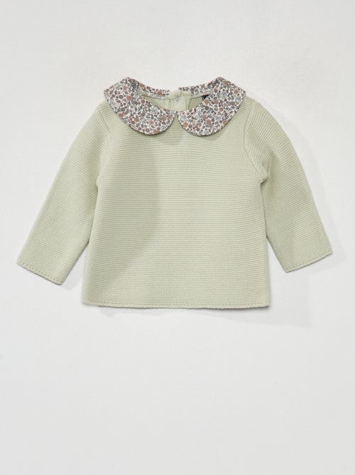 Camisola de malha em ponto de mousse - Kiabi