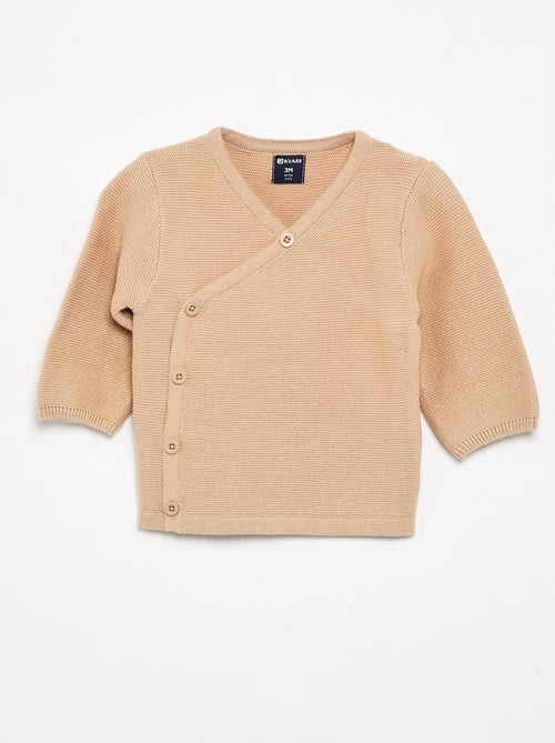 Camisola de malha em ponto de mousse - Kiabi