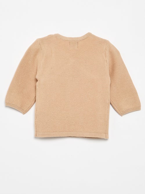 Camisola de malha em ponto de mousse - Kiabi