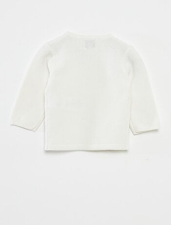 Camisola de malha em ponto de mousse