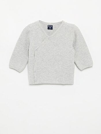 Camisola de malha em ponto de mousse