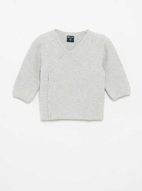 Camisola de malha em ponto de mousse - Kiabi