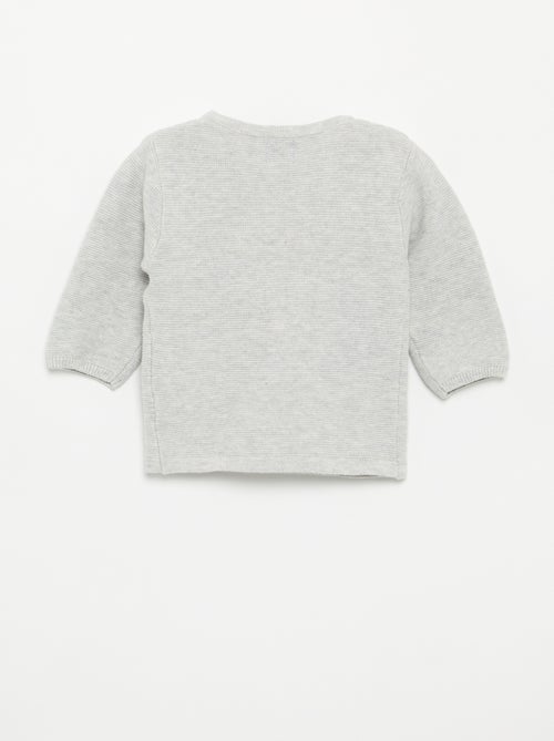 Camisola de malha em ponto de mousse - Kiabi