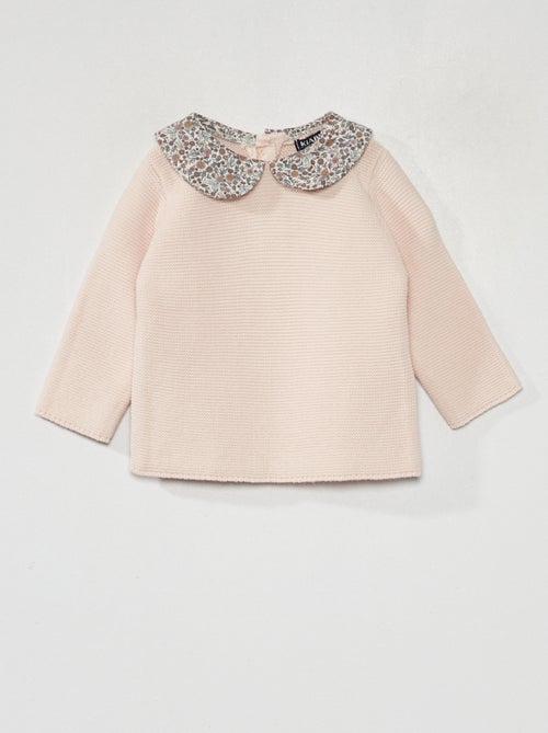 Camisola de malha em ponto de mousse - Kiabi