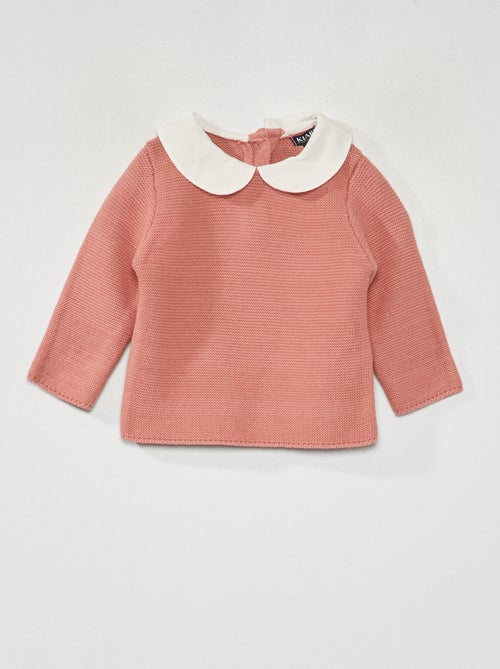 Camisola de malha em ponto de mousse - Kiabi