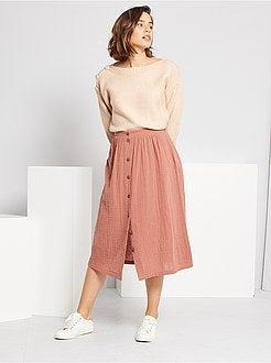 Camisola de malha em ponto de mousse - Kiabi