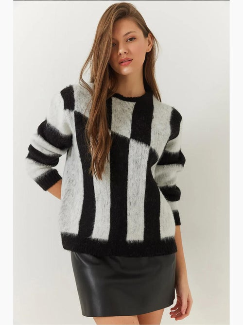 Camisola de malha escovada lucci - Kiabi Camisola de malha escovada lucci - Kiabi