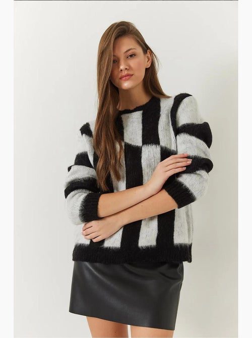 Camisola de malha escovada lucci - Kiabi Camisola de malha escovada lucci - Kiabi