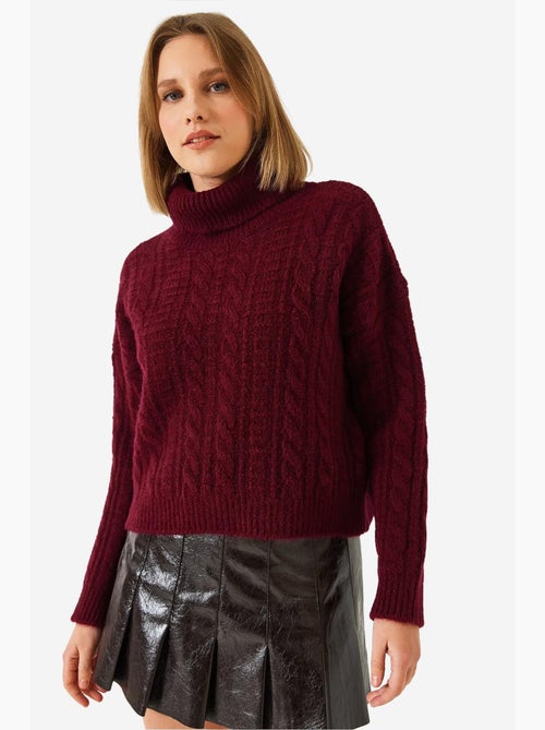 Camisola de malha estampada com gola alta lucci - Kiabi Camisola de malha estampada com gola alta lucci - Kiabi