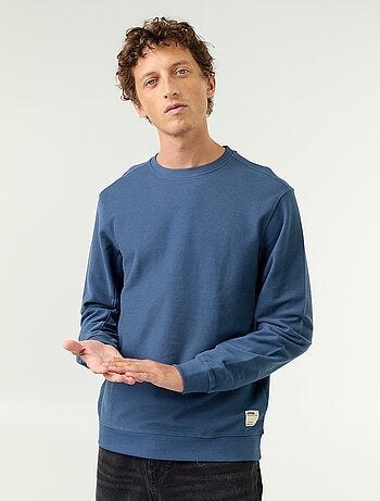 Camisola de malha fina canelada