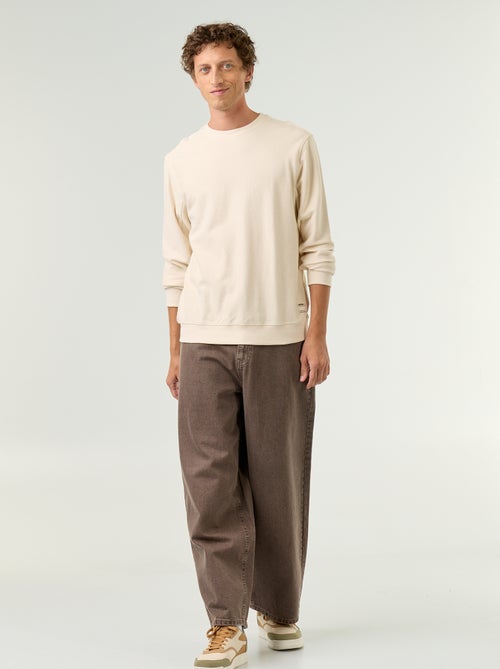 Camisola de malha fina canelada - Kiabi