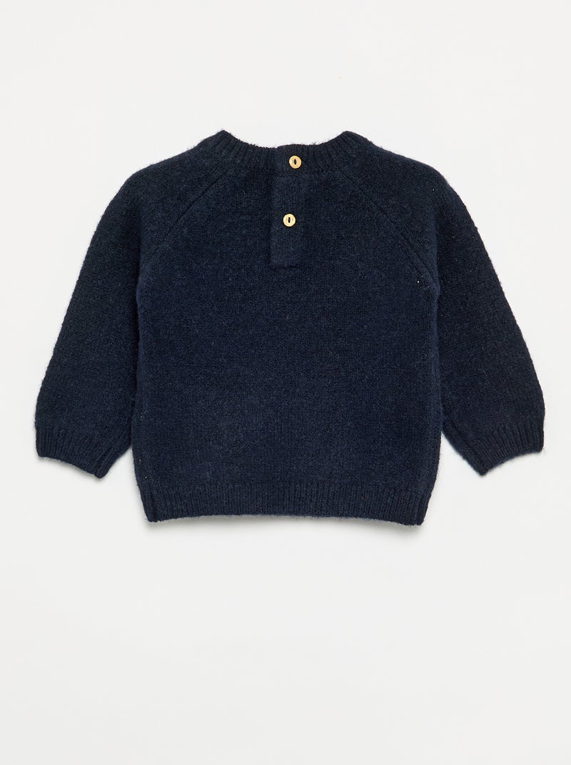 Camisola de malha fina Cinza - Kiabi