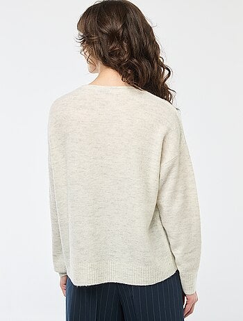 Camisola de malha fina com decote em V 'JDY'