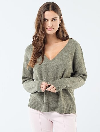 Camisola de malha fina com decote em V 'JDY'