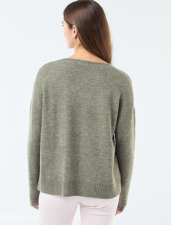 Camisola de malha fina com decote em V 'JDY'