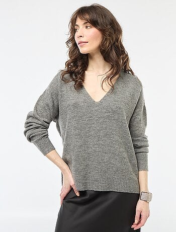 Camisola de malha fina com decote em V 'JDY'