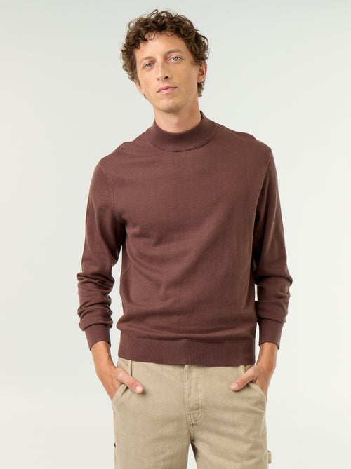Camisola de malha fina com gola alta - Kiabi Camisola de malha fina com gola alta - Kiabi