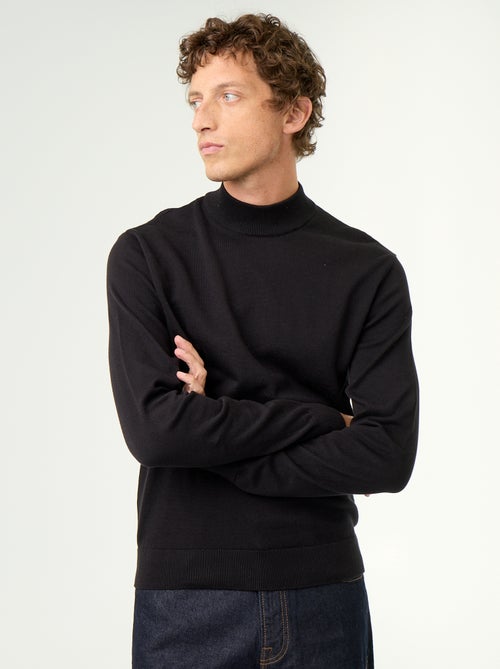 Camisola de malha fina com gola alta - Kiabi Camisola de malha fina com gola alta - Kiabi