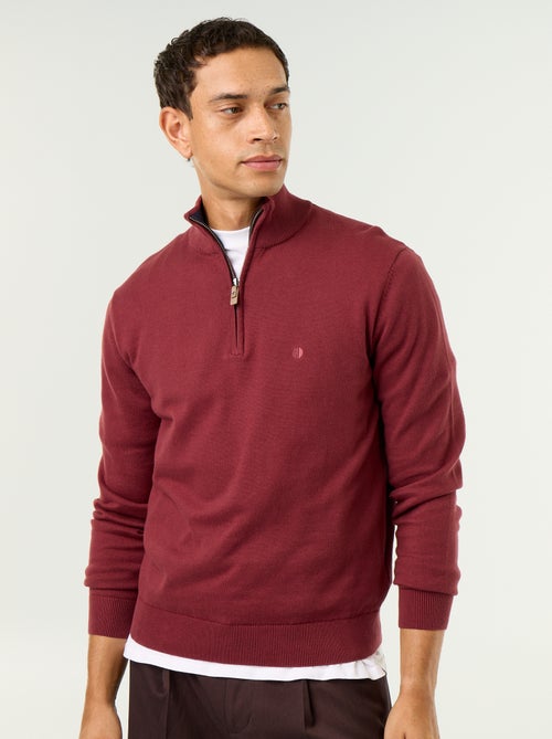 Camisola de malha fina com gola camionista - Kiabi Camisola de malha fina com gola camionista - Kiabi