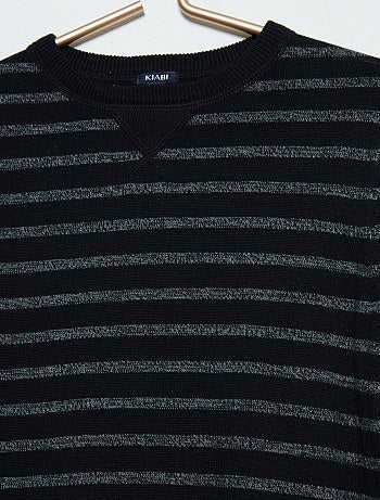 Camisola de malha fina com gola redonda - Kiabi