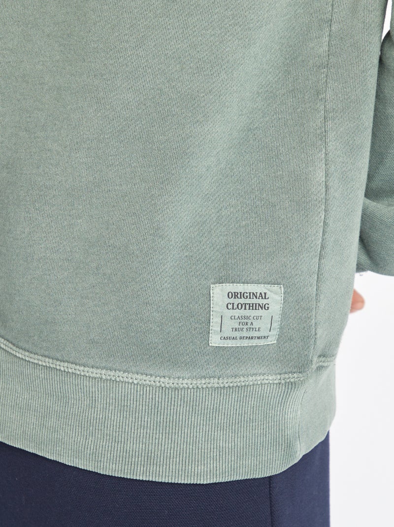 Camisola de malha fina larga VERDE - Kiabi