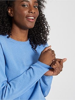 Camisola de malha fina lisa - Kiabi