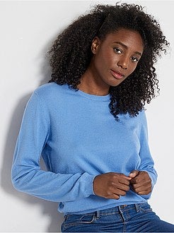 Camisola de malha fina lisa - Kiabi