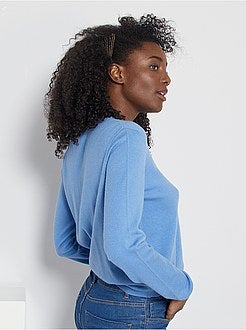 Camisola de malha fina lisa - Kiabi