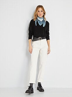 Camisola de malha fina lisa - Kiabi