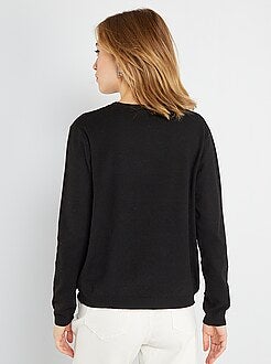 Camisola de malha fina lisa - Kiabi