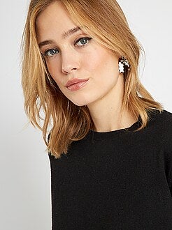 Camisola de malha fina lisa - Kiabi