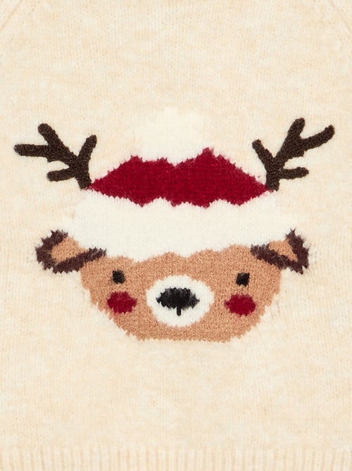 Camisola de malha fina 'Natal' - Kiabi