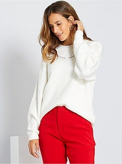 Camisola de malha fofa - Kiabi