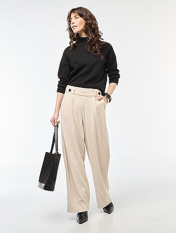 Camisola de malha gola alta