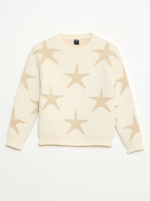 Camisola de malha gola redonda - Kiabi