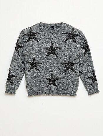 Camisola de malha gola redonda