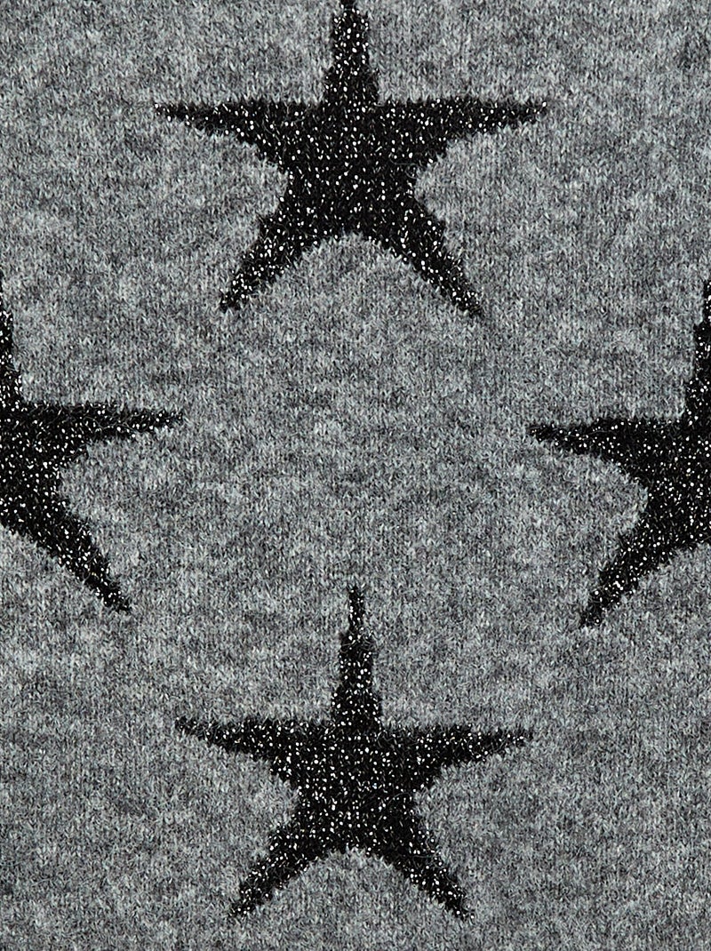 Camisola de malha gola redonda Preto - Kiabi