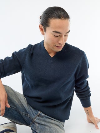 Camisola de malha grossa