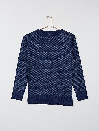 Camisola de malha grossa larga de fantasia - Kiabi