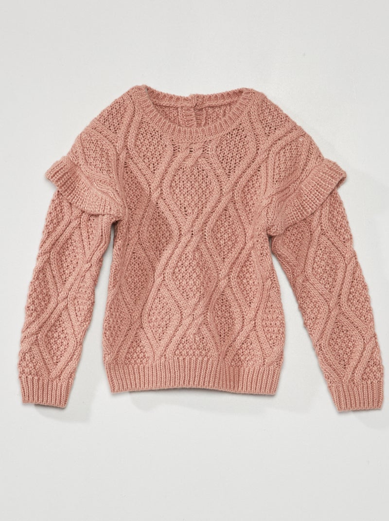 Camisola de malha grossa larga ROSA - Kiabi