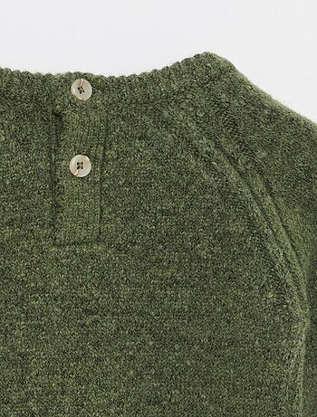 Camisola de malha grossa lisa