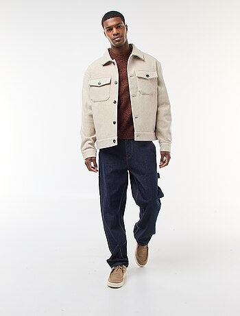 Camisola de malha grossa lisa