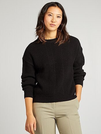 Camisola de malha grossa