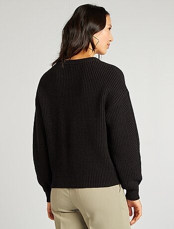 Camisola de malha grossa
