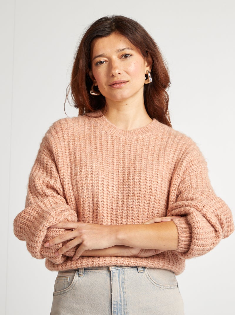 Camisola de malha grossa ROSA - Kiabi