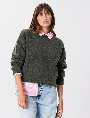 Camisola de malha grossa