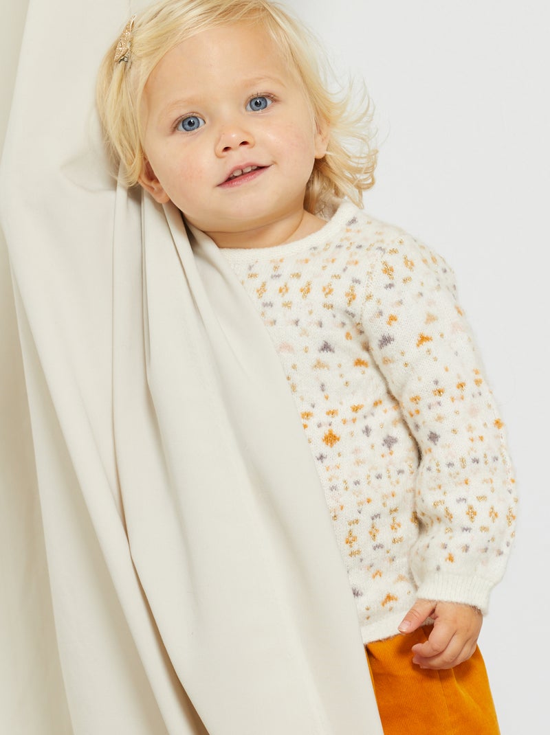 Camisola de malha jersey BRANCO - Kiabi