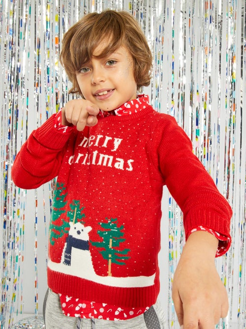 Camisola de malha jersey - Kiabi